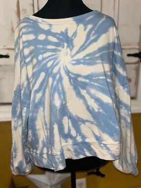 Altar’d State  Tie Dye Balloon Sleeve Sweatshirt
